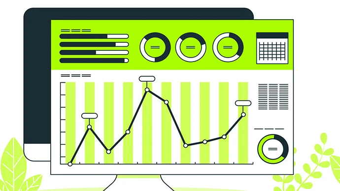 Graph showing ups and downs in the Stock Market